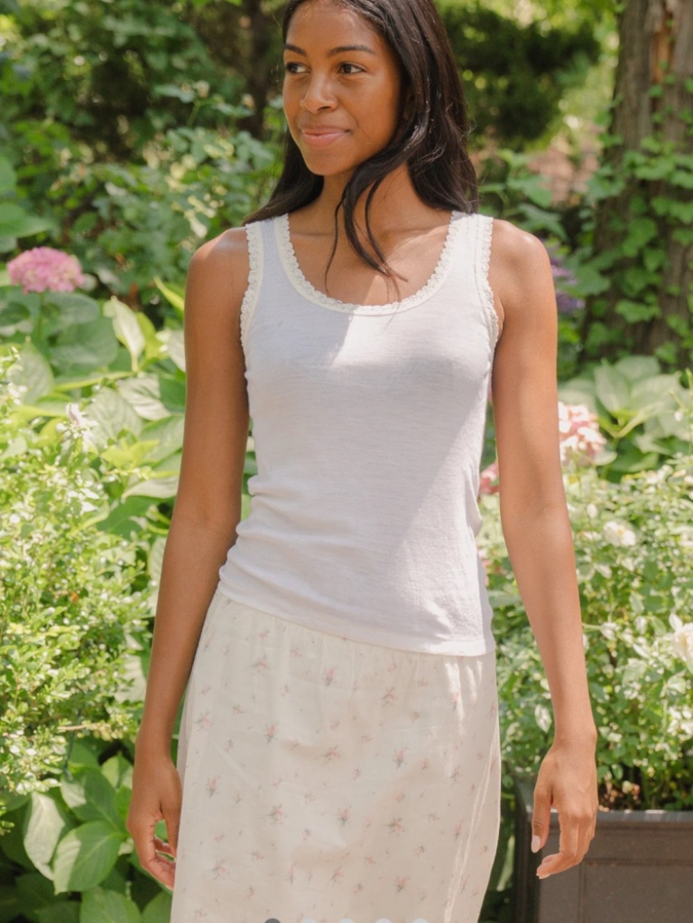 St. George/Brandy Melville Silk and Wool tank, the Williamsburg tank